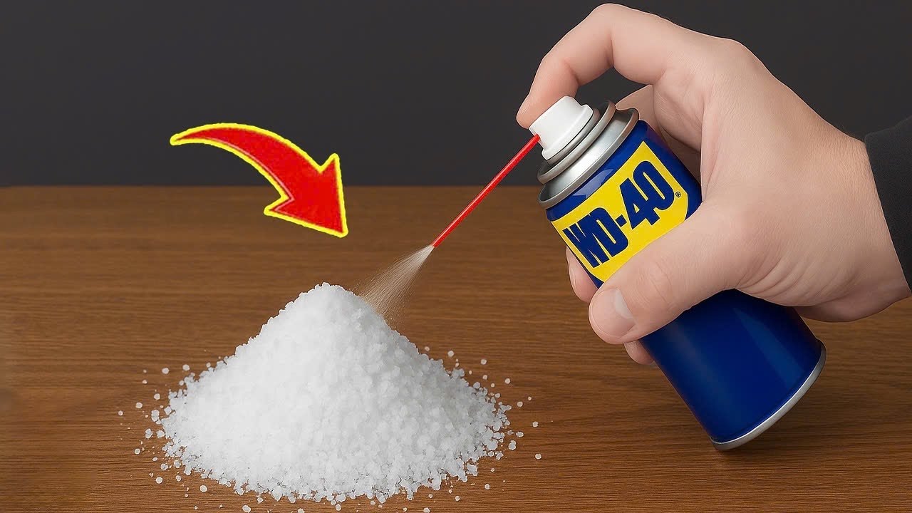 Смешайте wd 40 с солью 😱Вы не поверите невероятному результату | Советы по приготовлению