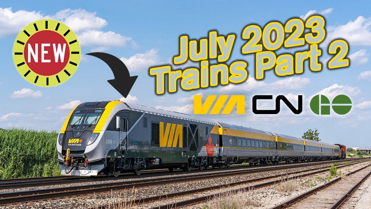 VIA Siemens Delivery, GO on Detour, and Amtrak on the Wye - July 2023 Trains Part 2