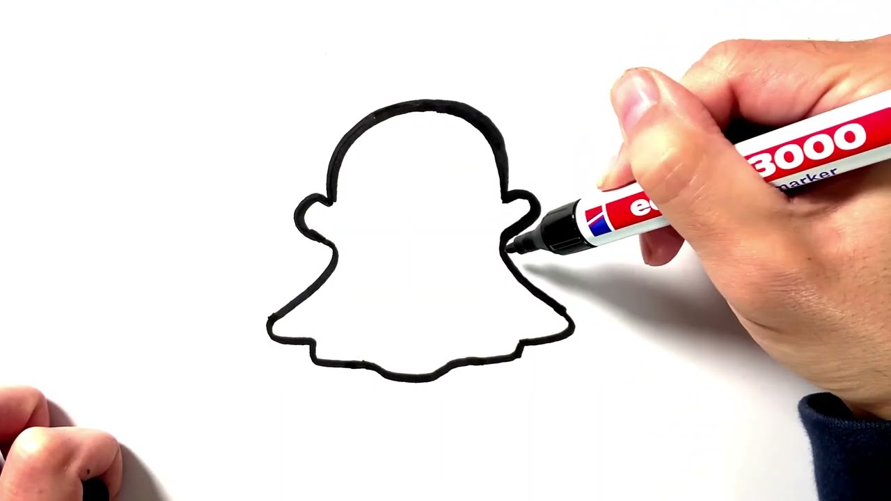 How to Draw the Snapchat Logo