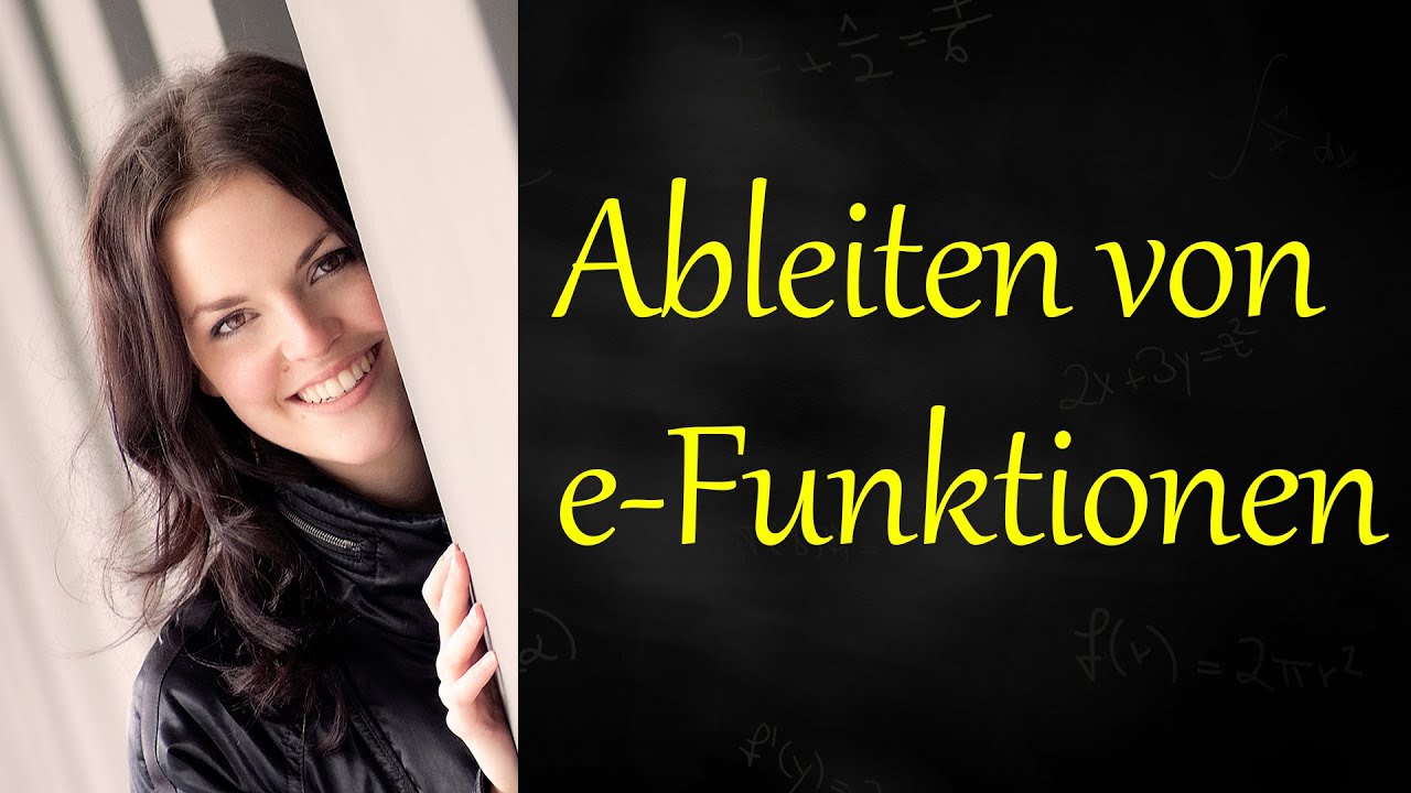 Einfache e-Funktion ableiten, Kettenregel, Ableitung Exponentialfunktion