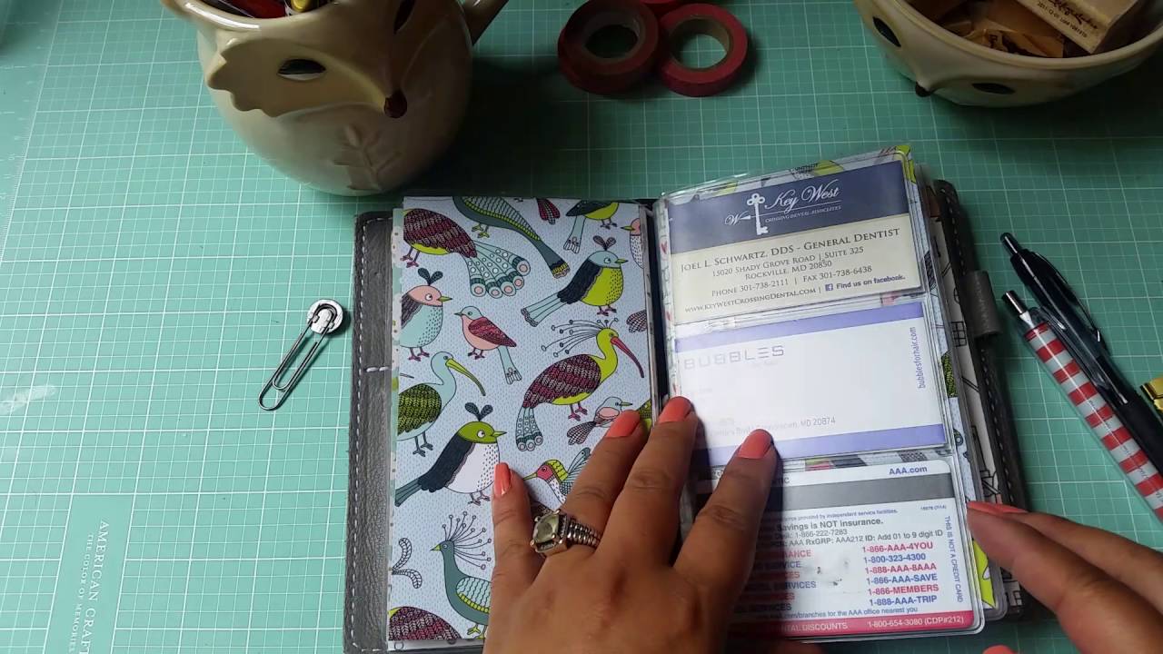 My Chic Sparrow personal sidekick travelers notebook set-up!