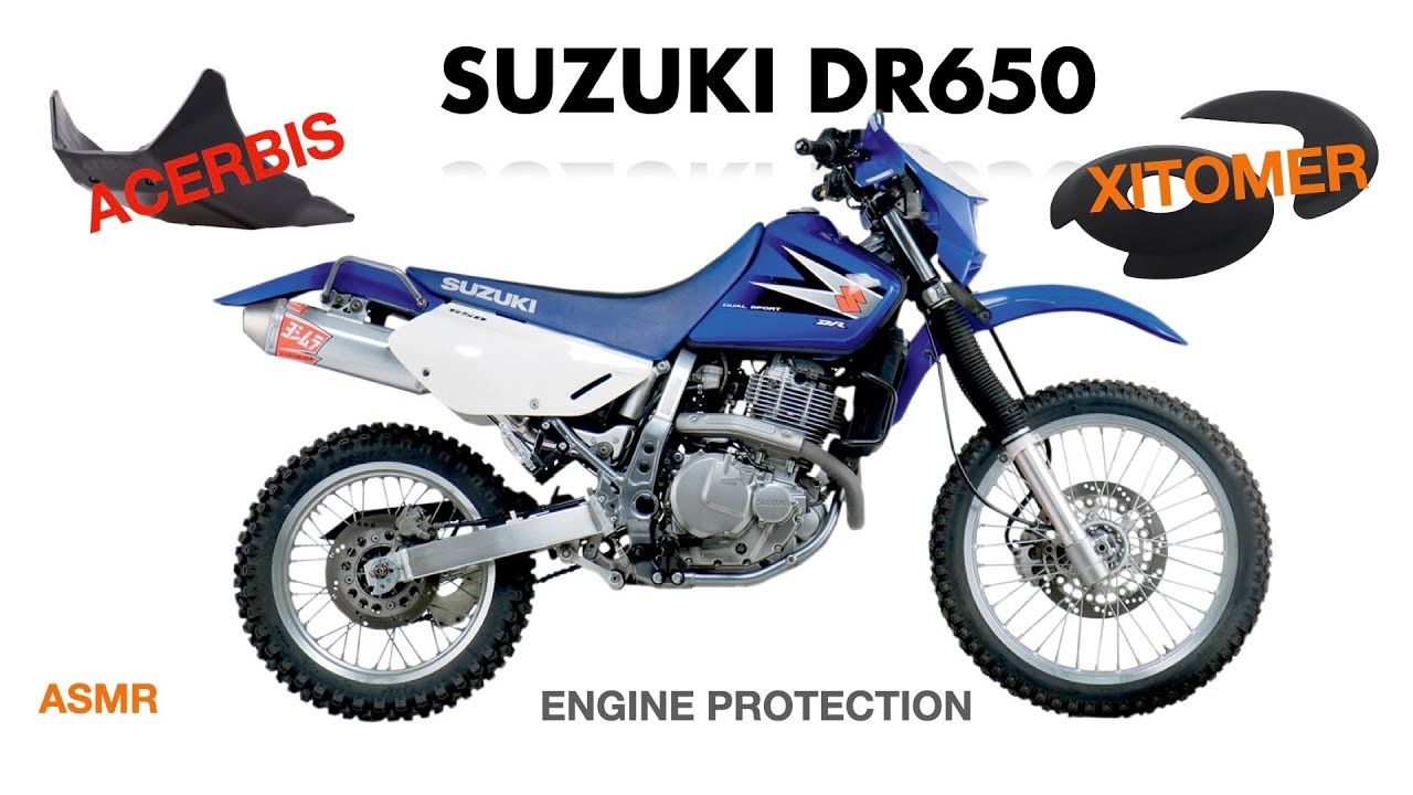 DR650 - ACERBIS SKID PLATE AND XITOMER CASE GUARDS -  Zen Workshop - No talking, just me working.