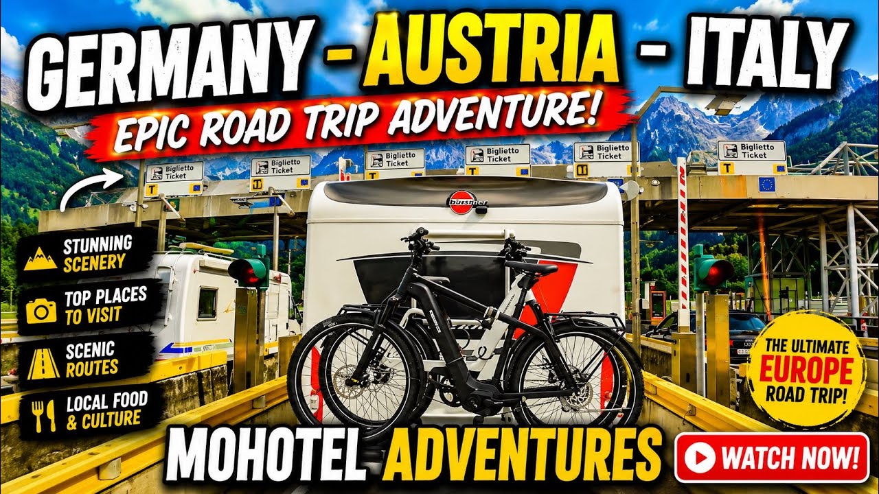 Driving GERMANY - AUSTRIA - ITALY Motorhome Travel 3.5t Vignette