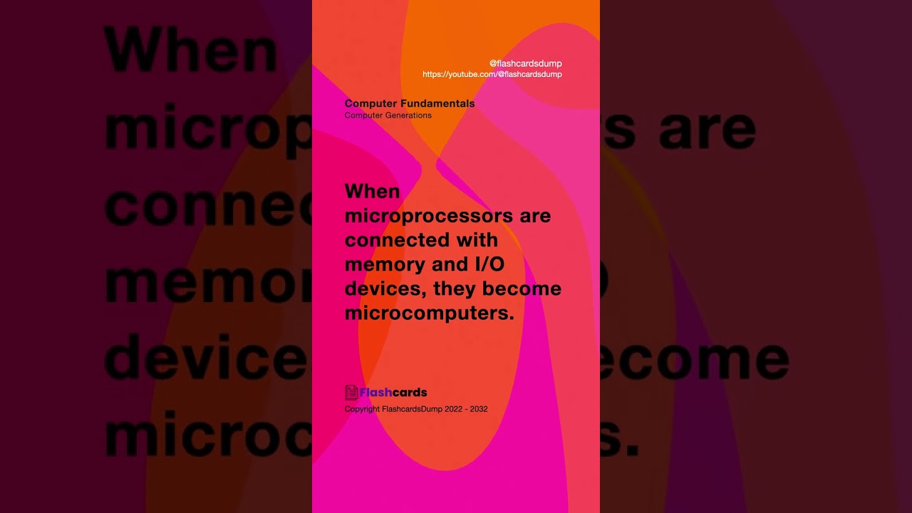 Mastering Computer Generations by FlashcardsDump | What happens when microprocessors are connected