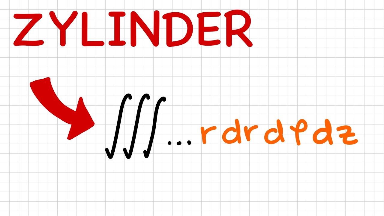 🇩🇪 Volumenelement in Zylinderkoordinaten (Einfach Erklärt!) | Jacobi-Determinante