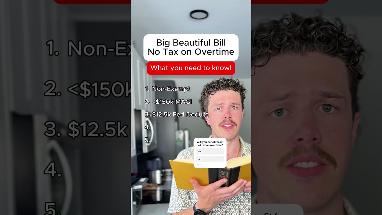 Big Beautiful Bill NO TAX ON OVERTIME Explained #BigBeautifulBill #NoTaxOnOvertime #Taxes