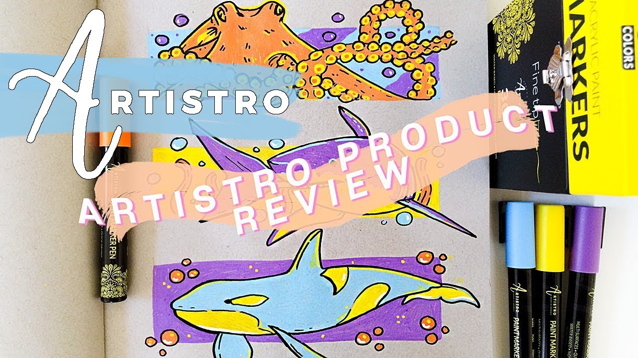 Artistro Paint Markers Pens Review w/ Animal Doodles
