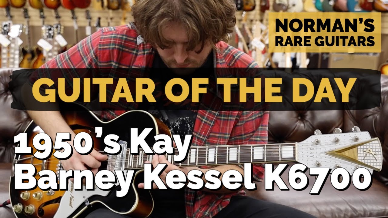 Гитара дня: модель Kay Barney Kessel K6700 1950-х годов в цвете «Солнечный луч» | Редкие гитары N...