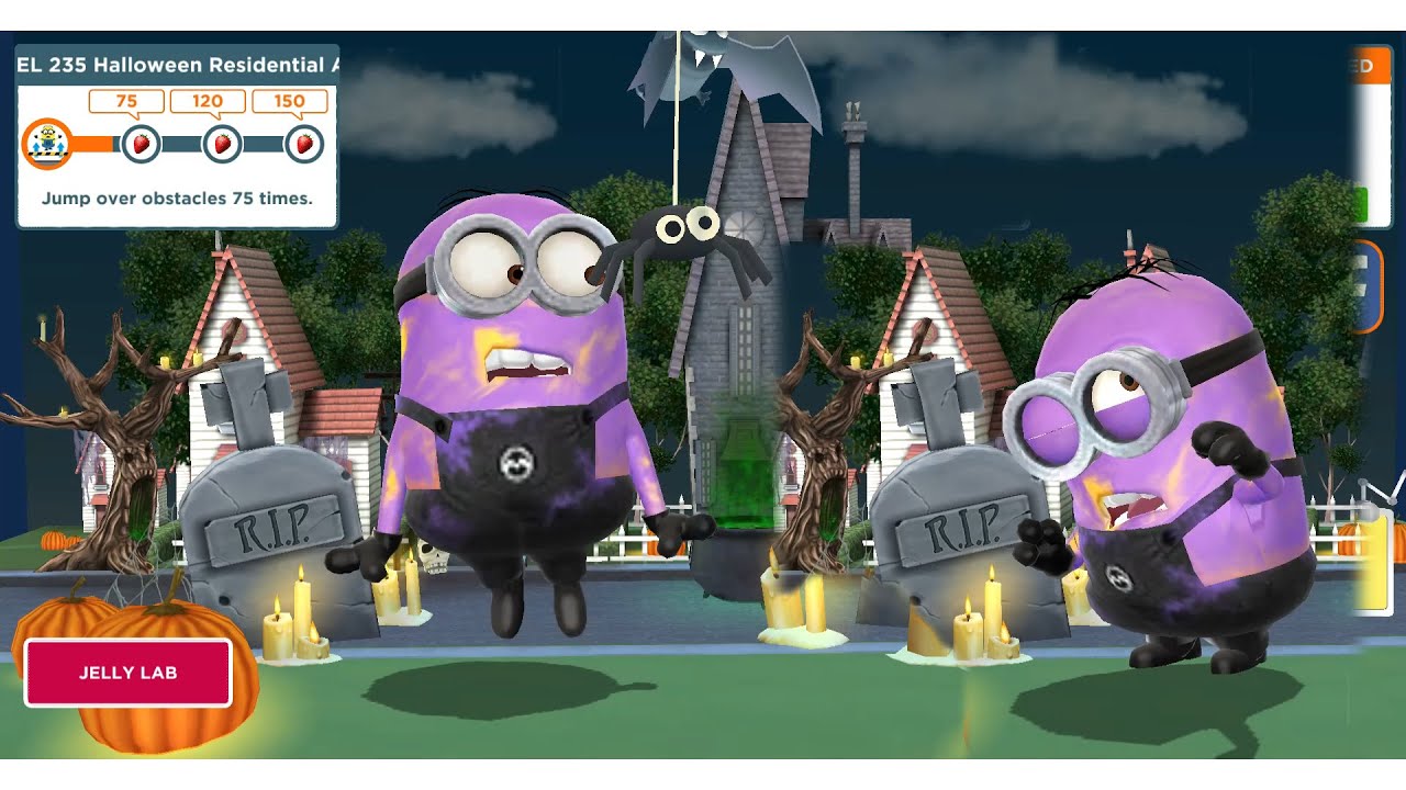 HALLOWEEN RESIDENTIAL JUMP CHALLENGE IN MINION RUSH #gaming #games #game #gameplay
