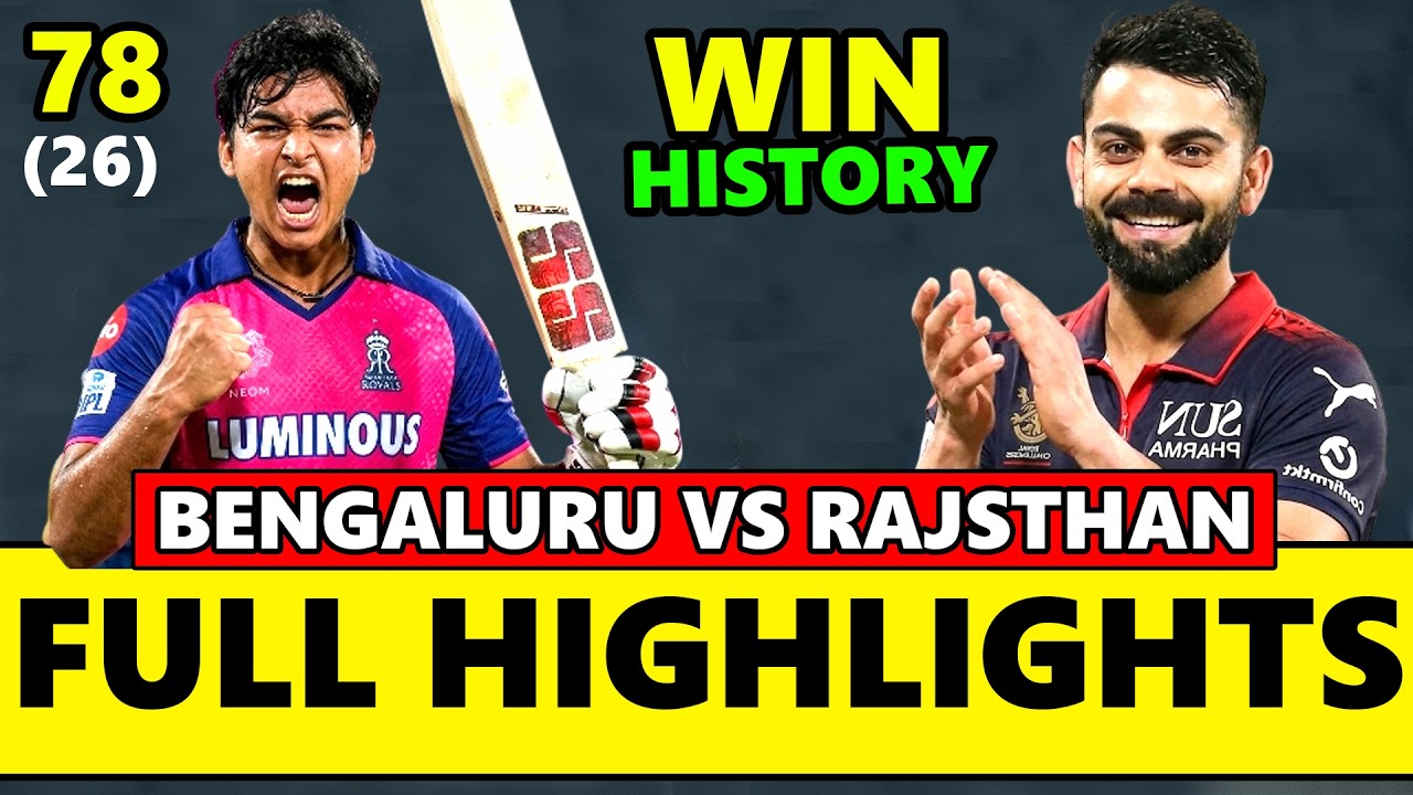 Royal Challengers Bengaluru vs Rajsthan Royals ipl Match 16 Full Highlights 2026