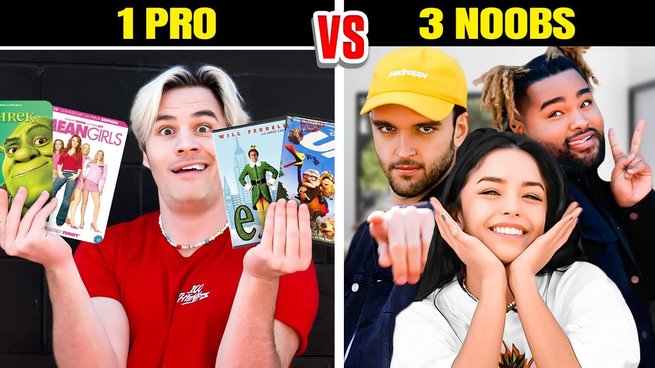 Can 3 Noobs Beat 1 Movie Trivia Pro?