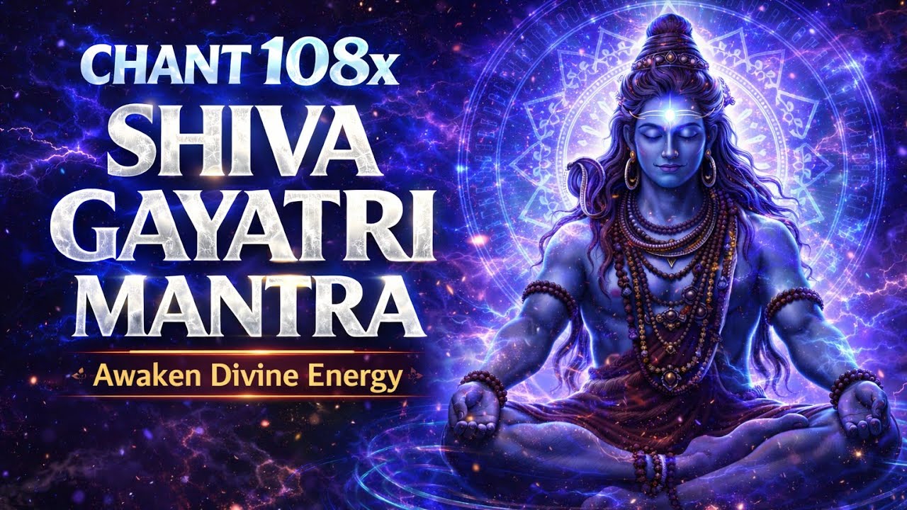 🔱Shiva Gayatri Mantra 108 Times | Awaken the Divine Light | Powerful Chant