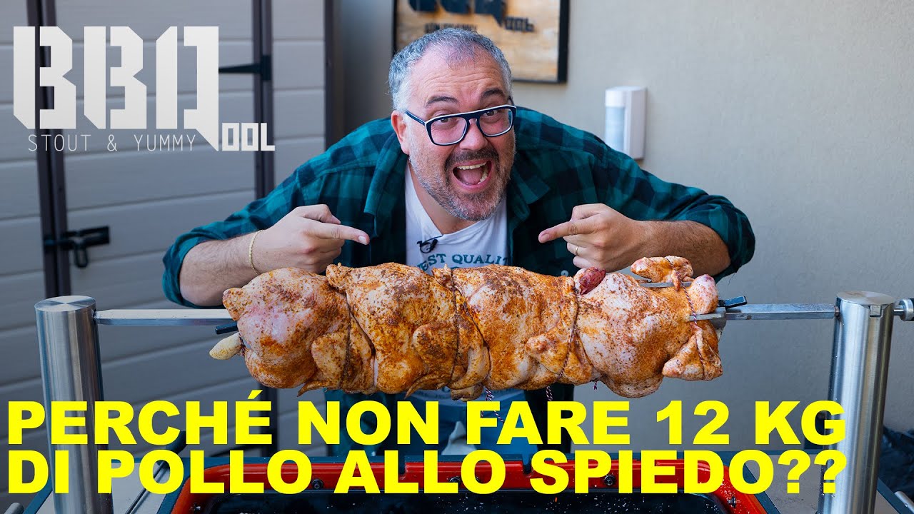 Quanti polli allo spiedo ci stanno sull'Everdure HUB? Molti più di questi!