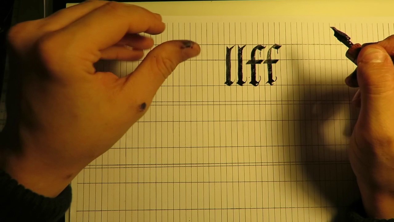 Beginner Blackletter - Ascender Letters