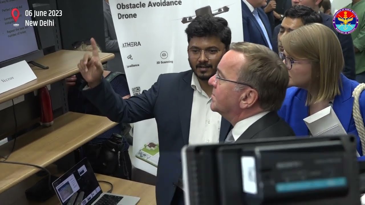 German Minister of Defence Mr Boris Pistorius attends iDEXstart-up & innovation at IIT Delhi