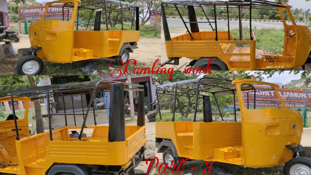 Fully restoration 2007 Piaggio ape auto full painting work