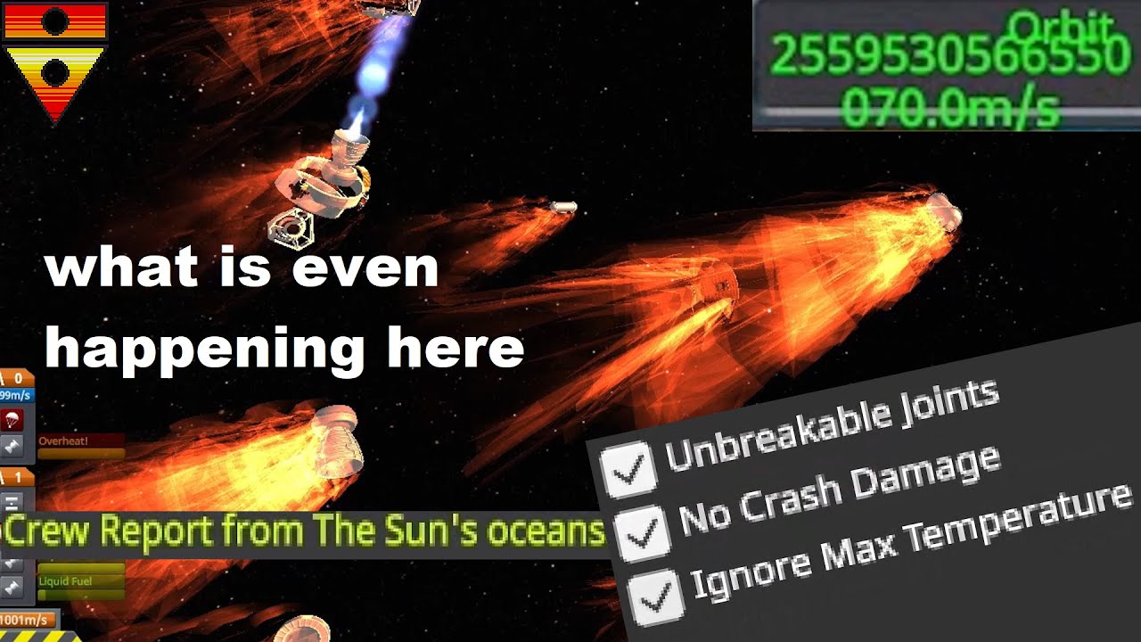 [Flashing Lights] Modded KSP | Overclocked Engines and Invincibility Cheats Blast Me Into The Void