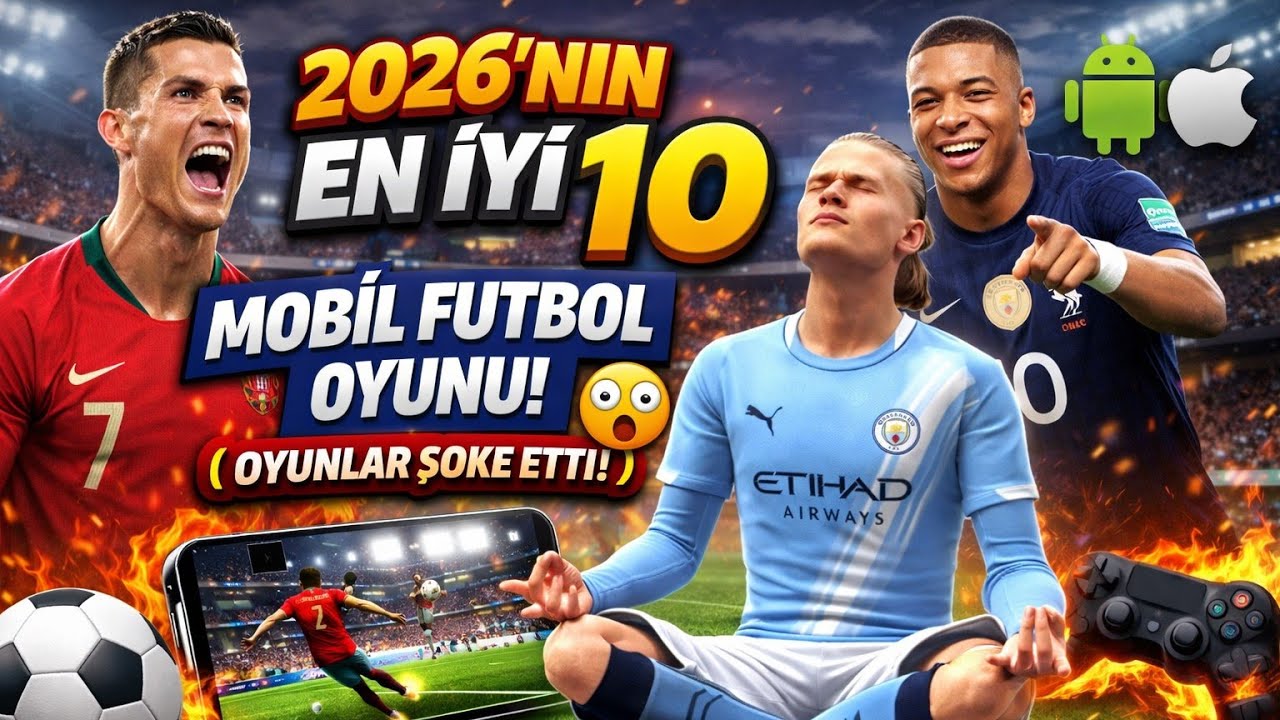 “2026’nın EN İYİ 10 Mobil Futbol Oyunu! ⚽ (Grafikleri ve Oynanışı ŞAŞIRTTI)”