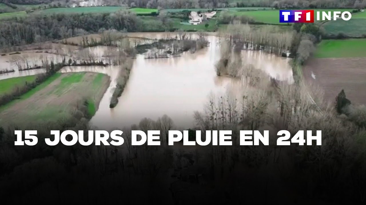 15 jours de pluie en 24H｜TF1 INFO