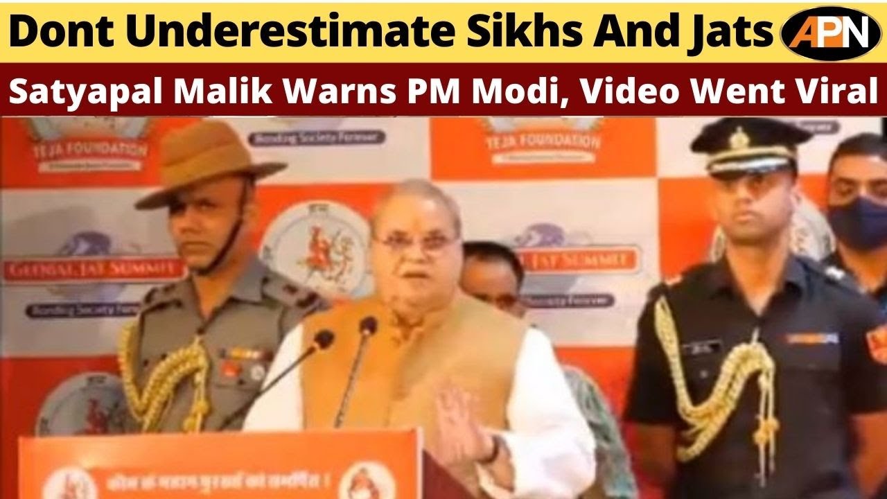 Watch: Governor Satyapal malik Warns PM Modi Of Life Threat For Not Revoking Farm Laws