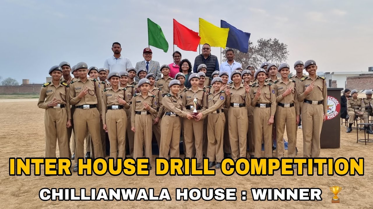 Drill Competition in Sainik School Kharakheri C/o Royal International Residential School #fatehabad
