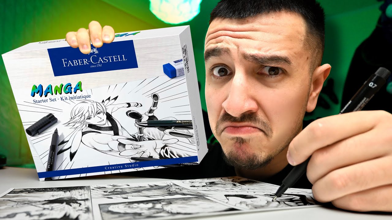 Тествам всички арт материали за манга на Faber-Castell..😲