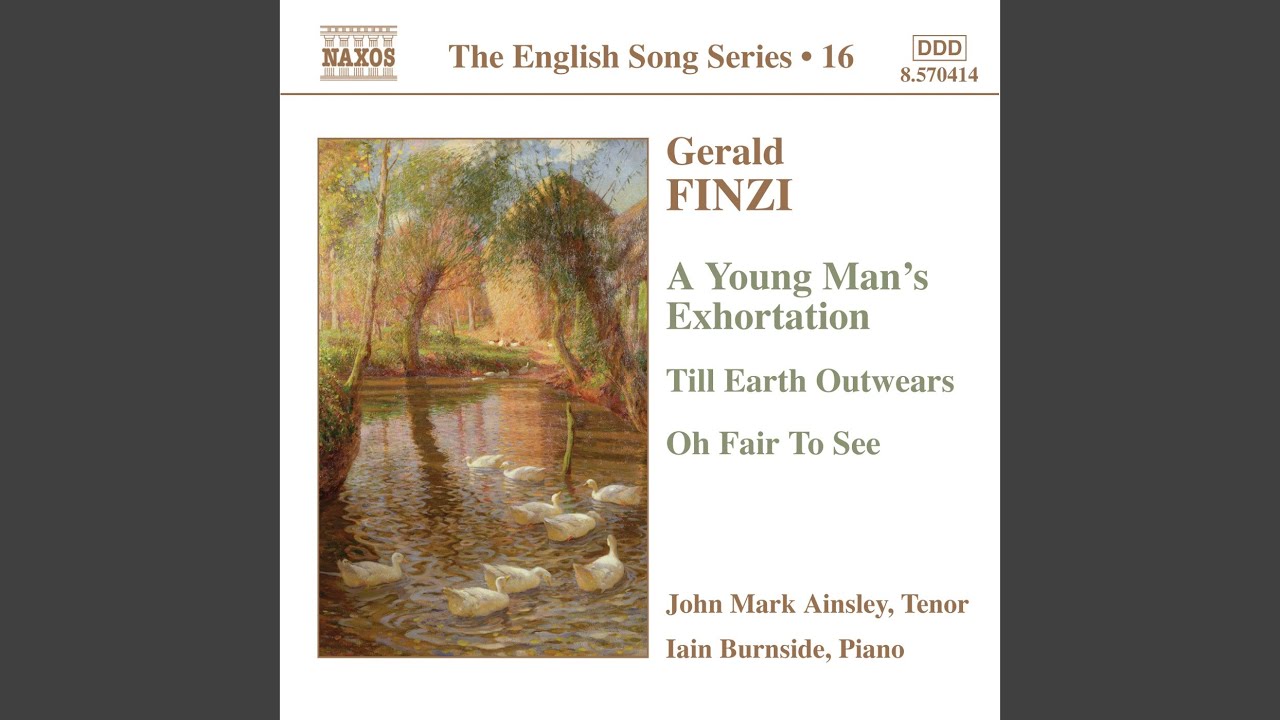 A Young Man's Exhortation, Op. 14: No. 2. Ditty