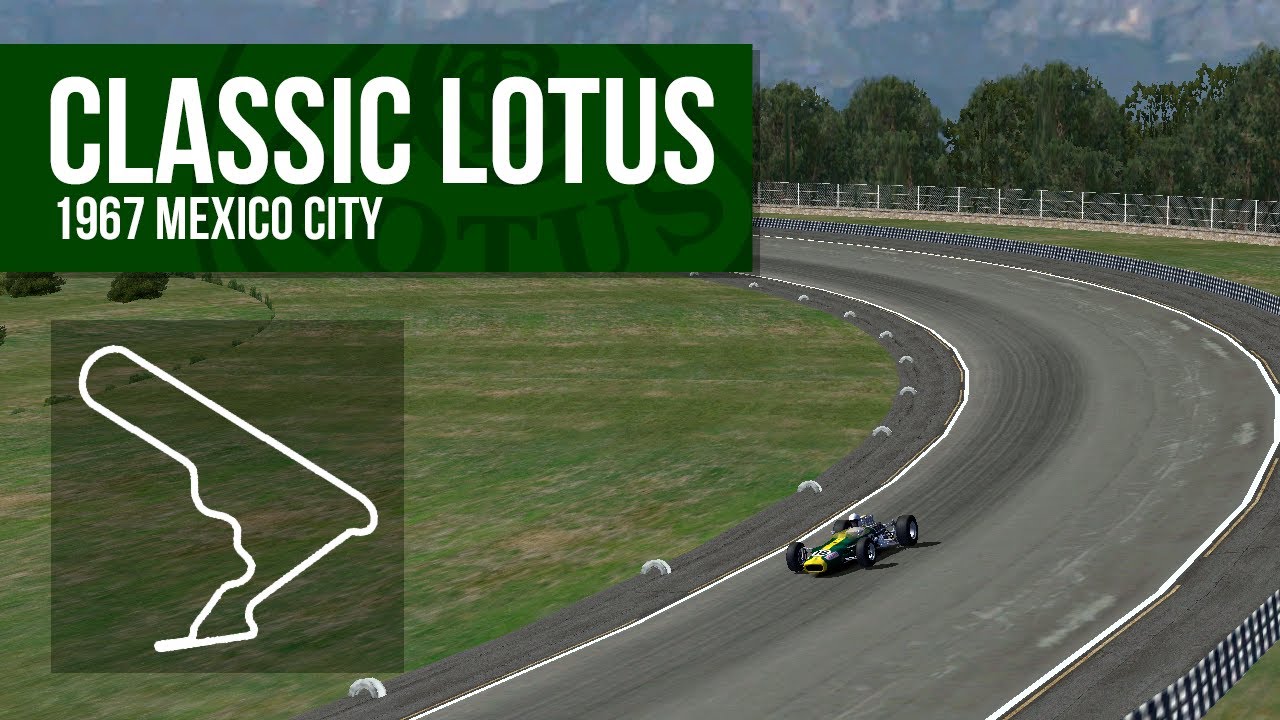 rFactor // Moisés Solana Lotus V8 Hot Lap around Mexico City Racetrack