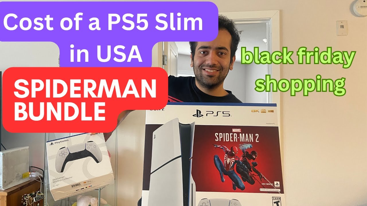 Cost of a PS5 Slim Spiderman Bundle in USA | Black Friday Shopping | USA | Unboxing | Vlog #75