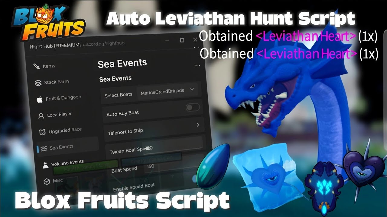 [АВТОМАТИЧЕСКИЕ МОРСКИЕ СОБЫТИЯ🦈] Скрипт Blox Fruits | 