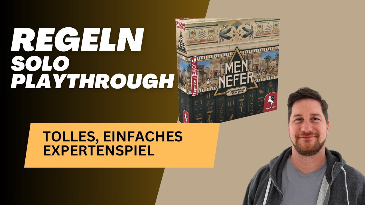 Men Nefer - Regeln direkt im Spiel + Solo Playthrough