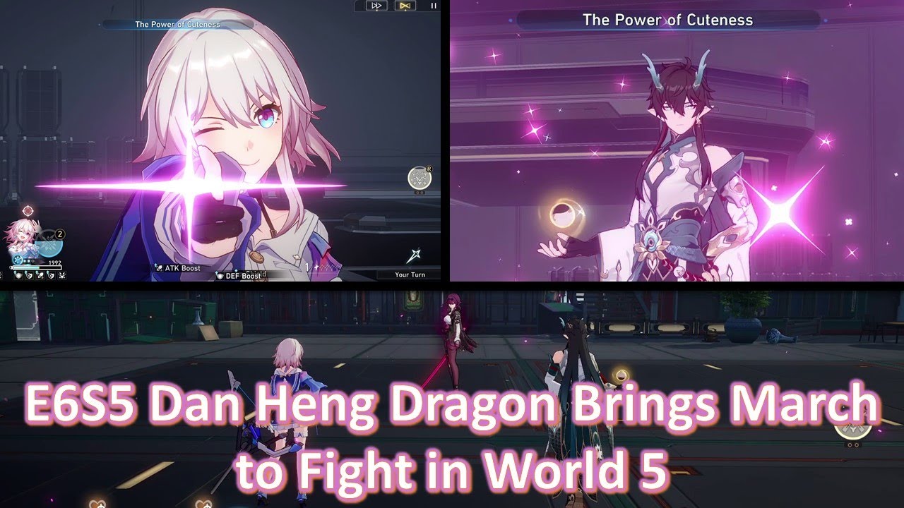 March 7th Protects E6S5 Dan Heng Imbibitor Lunae in World 5 Highest Difficulty | Hunt Path [HSR]