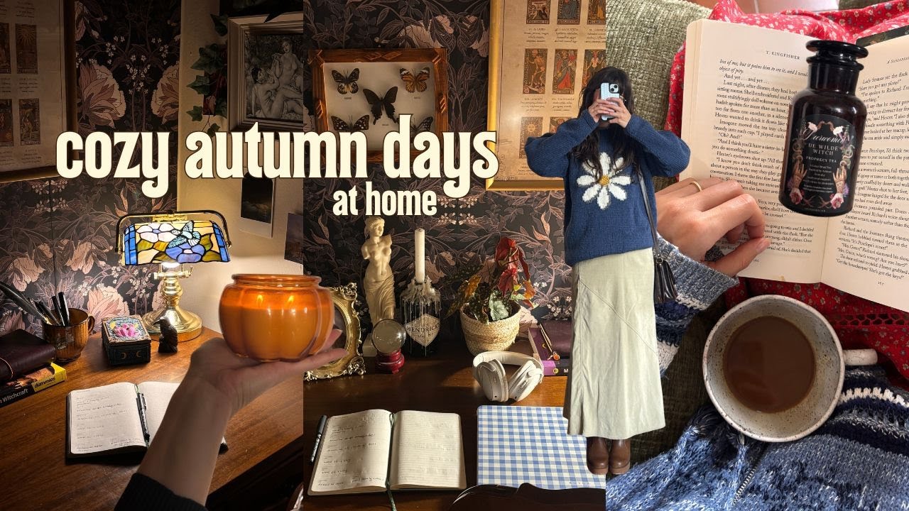 cozy autumn days at home 🍂 books, new reading chair & fave switch games