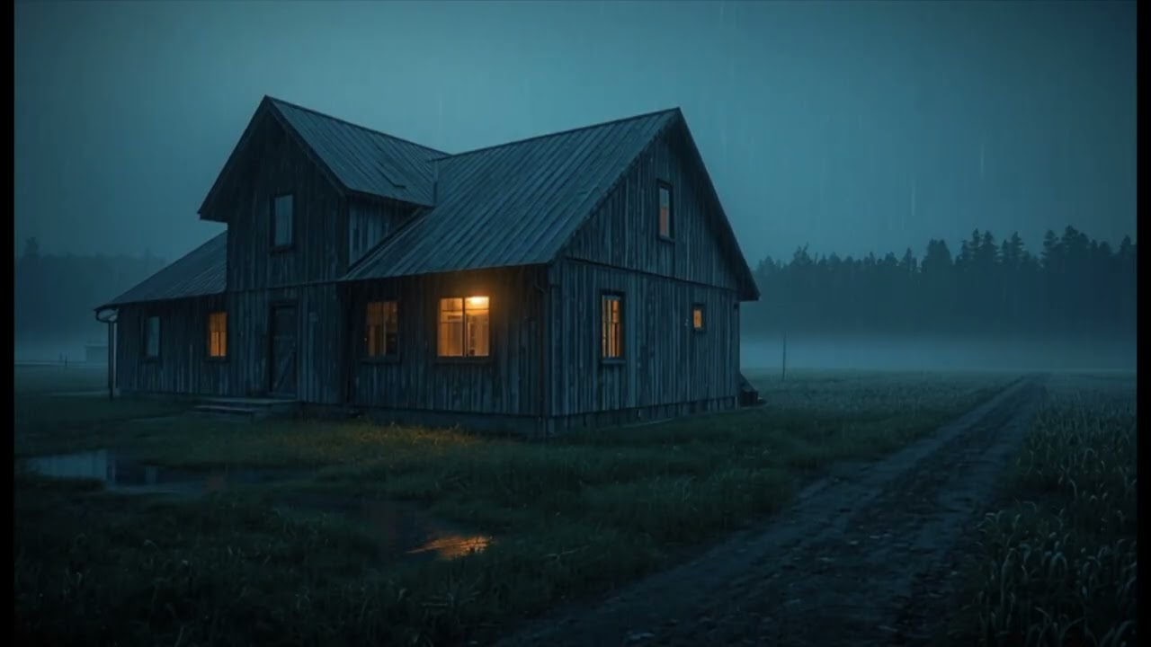 Gentle Night Rain on a Cozy Home 🌧️ Feel Safe, Calm Your Mind & Fall Asleep Naturally