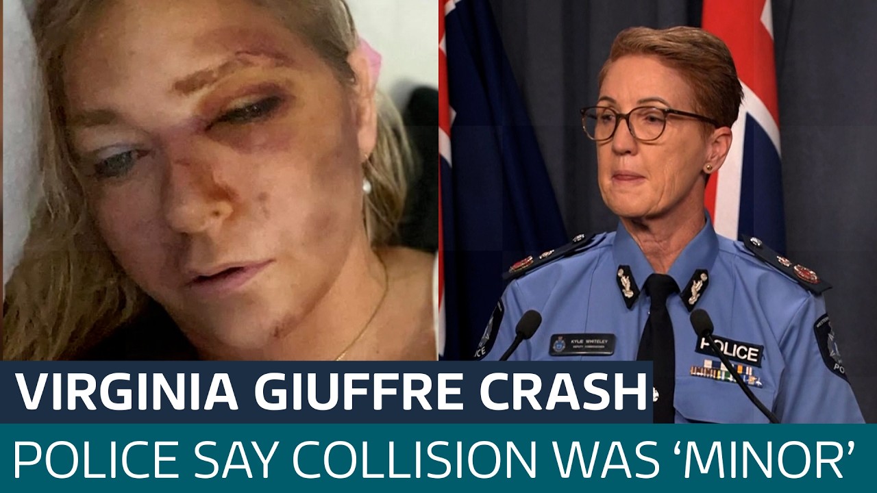 Virginia Giuffre crash: Police say collision involving Prince Andrew accuser was 'minor' | ITV News