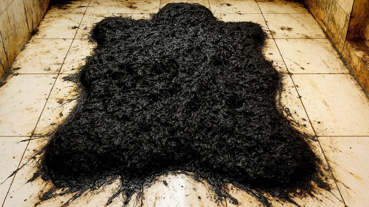 How to Remove Black Stains from a Shaggy Rug Like a Pro _ Satisfying ASMR Cleaning Carpet