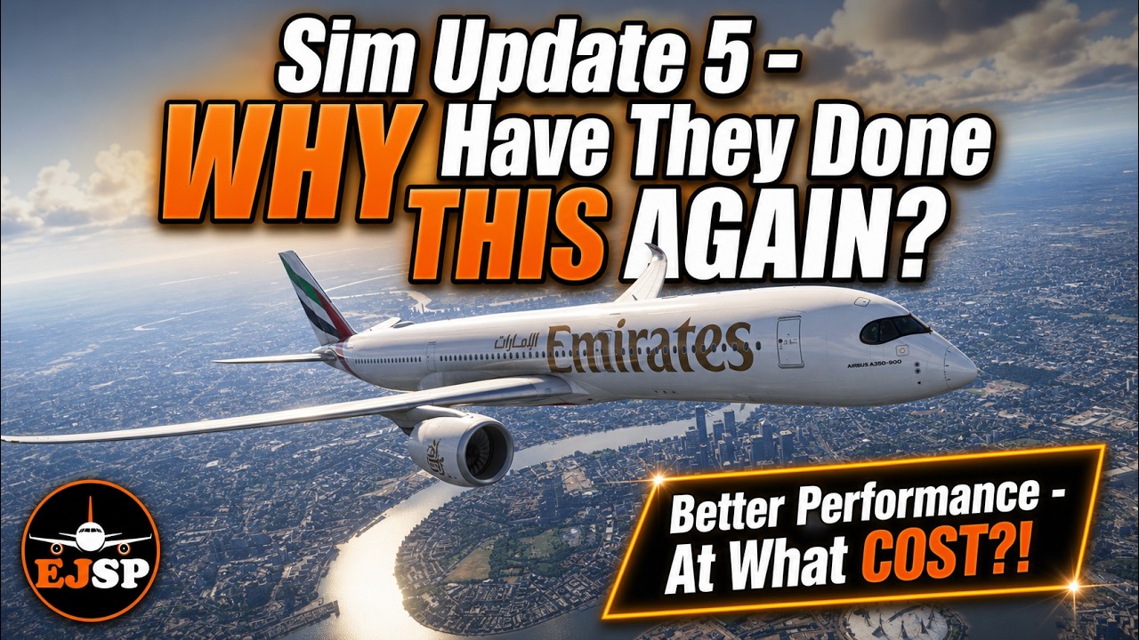MSFS 2024 SU5: Знакомое разочарование? Графика ухудшена в обновлении Sim Update 5.