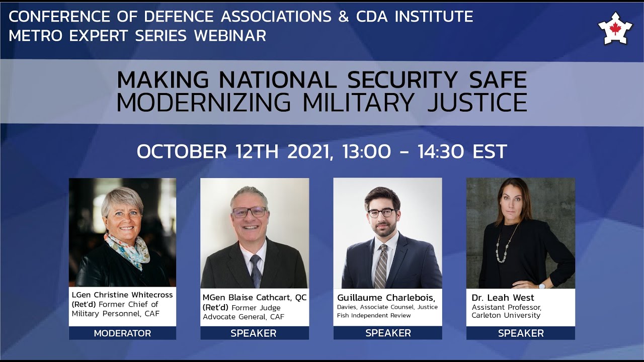 Modernizing Military Justice Webinar