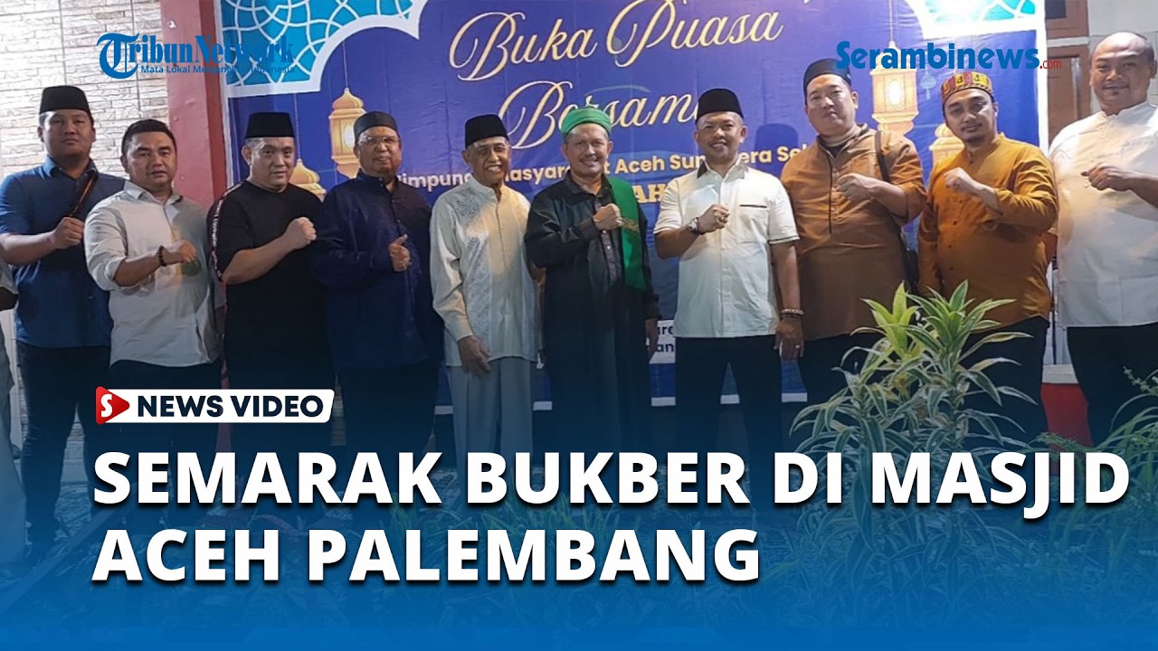 Semarak Buka Puasa Bersama di Masjid Aceh Palembang
