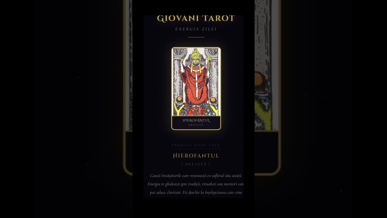 TAROT GRATIS PENTRU TOATA LUMEA ENERGIA ZILEI GIOVANI TAROT