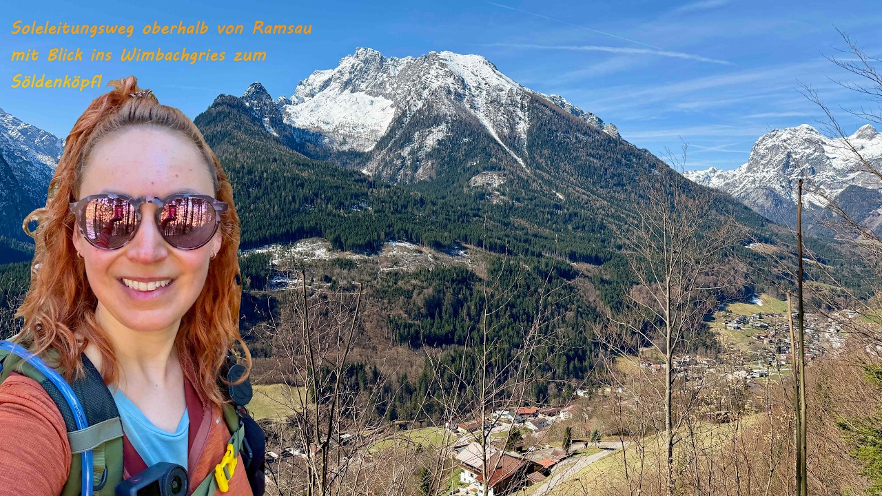 Soleleitungsweg oberhalb von Ramsau mit Blick ins Wimbachgries zum S&ouml;ldenk&ouml;pfl