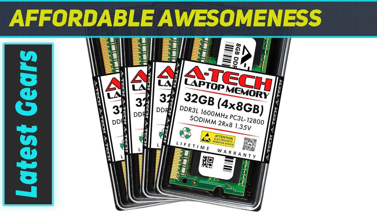 A-Tech 32GB DDR3L 1600 MHz SODIMM - The Ultimate Laptop Memory Upgrade!