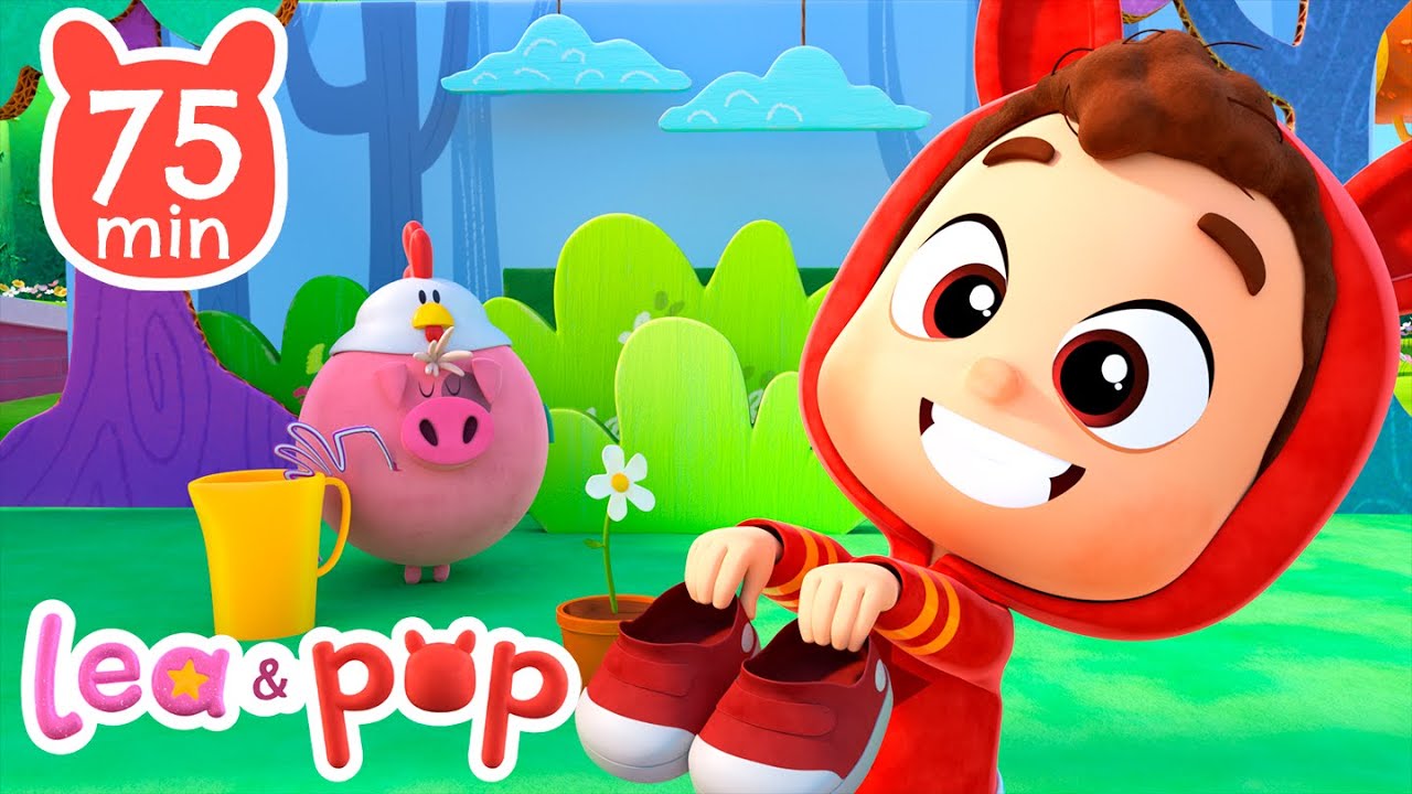 Uno Dos Me ato el zapato 👟 y más música para bebés - Canciones infantiles de Lea y Pop