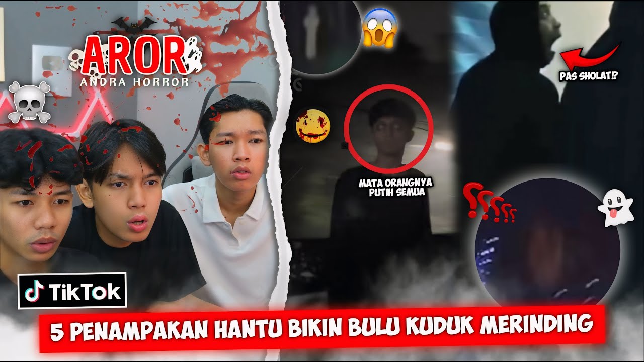 REACTION HORROR SPESIAL MJA MALAM JUMAT ANDRA!! PENAMPAKAN HANTU YANG BIKIN BULU KUDUK MERINDING😱