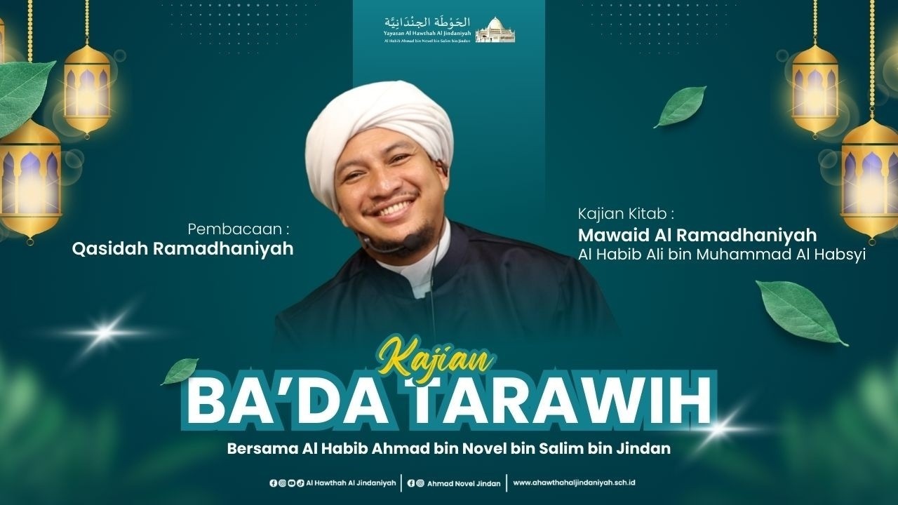 🔴LIVE | Kajian Ba'da Tarawih Malam Ke - 9 Ramadhan - Al Habib Ahmad bin Jindan | 26 Feb 2026