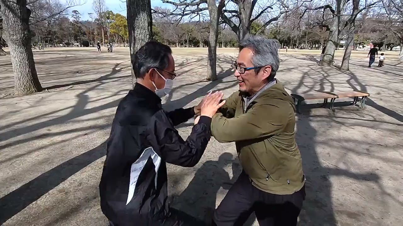 長春八極拳 双掛掌(双推手、別法)