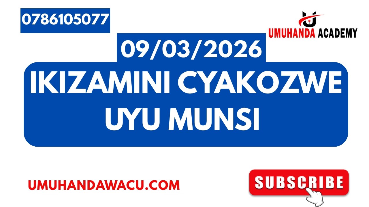 🚨AMATEGEKO Y'UMUHANDA 🖥️IBIBAZO N'IBISUBIZO BY'IKIZAMINI CYA PROVISOIRE CYAKOZWE UYU MUNSI