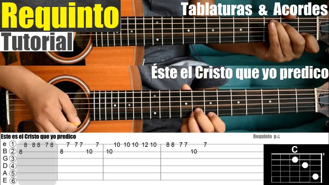 REQUINTO con TABLATURA - Éste es el Cristo que yo predico || Tutorial Guitarra | Acordes & TAB