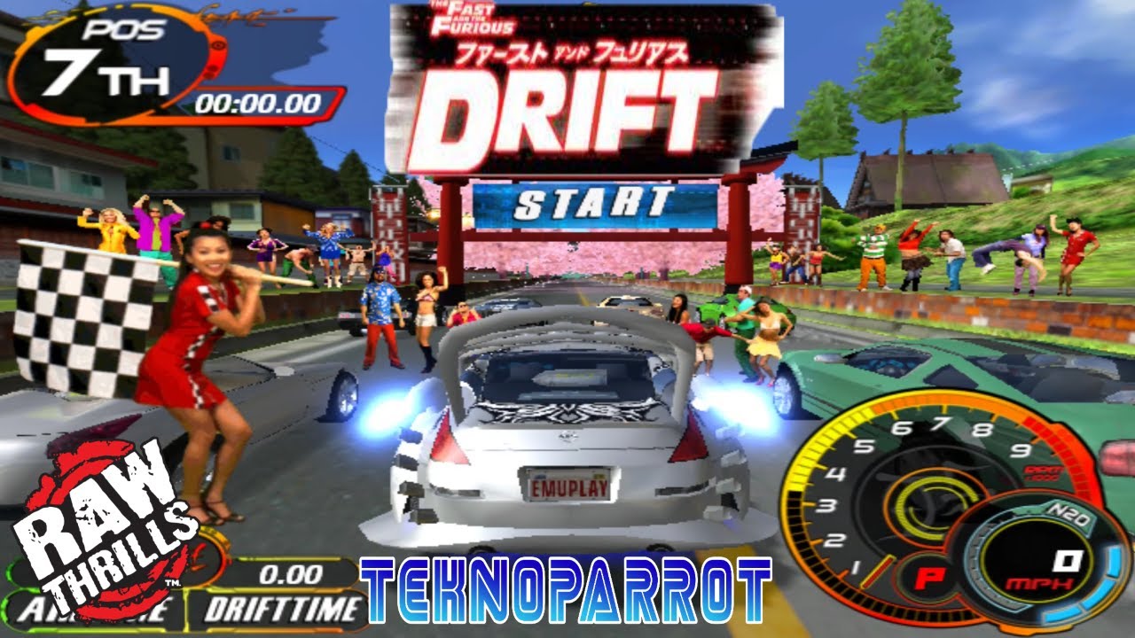 The Fast and Furious Drift (Raw Thrills) - 18 Tracks Full Playthrough (TEKNOPARROT)