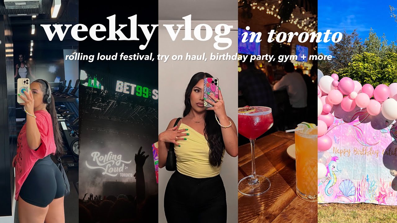 Еженедельный видеоблог | Торонто, Rolling Loud, День рождения, Примерка, Сохранение продуктивност...
